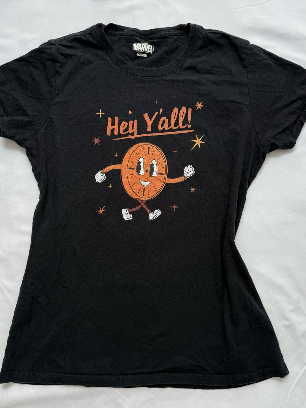 Marvel Hey Y'all Miss Minutes Loki Black Graphic Tee